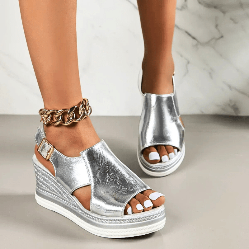 Women’s Sandals - Ankle Strap Platform Espadrille Shoes