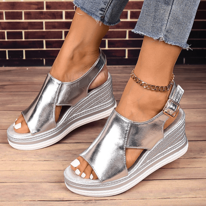 Women’s Sandals - Ankle Strap Platform Espadrille Shoes