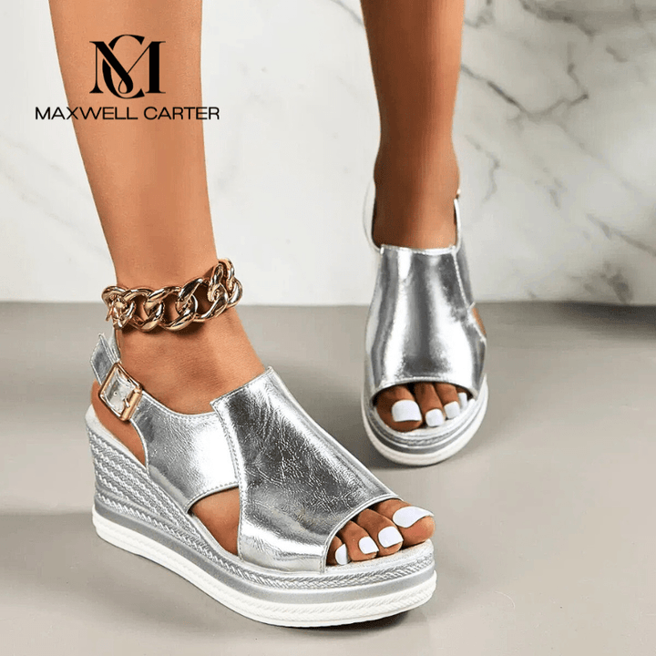 Women’s Sandals - Ankle Strap Platform Espadrille Shoes