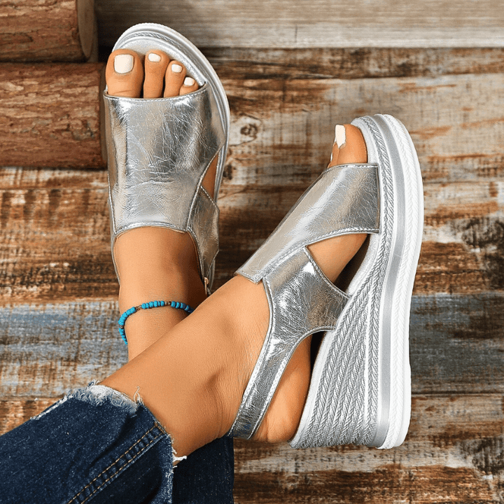 Women’s Sandals - Ankle Strap Platform Espadrille Shoes
