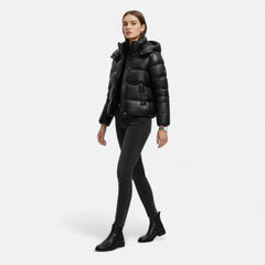 Maria | Hooded Puffer Jacket with Front Zip