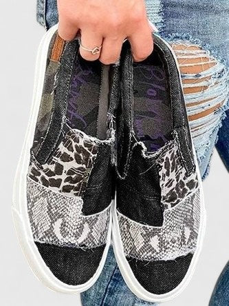 Women's Slip-On Canvas Sneakers with Arch Support