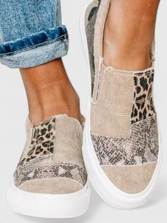 Women's Slip-On Canvas Sneakers with Arch Support