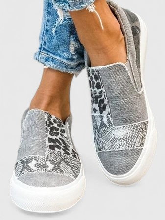 Women's Slip-On Canvas Sneakers with Arch Support