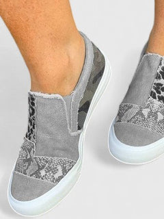 Women's Slip-On Canvas Sneakers with Arch Support