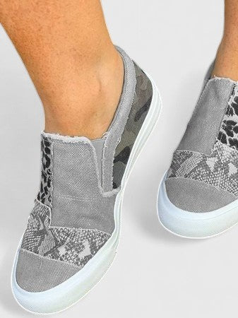Women's Slip-On Canvas Sneakers with Arch Support
