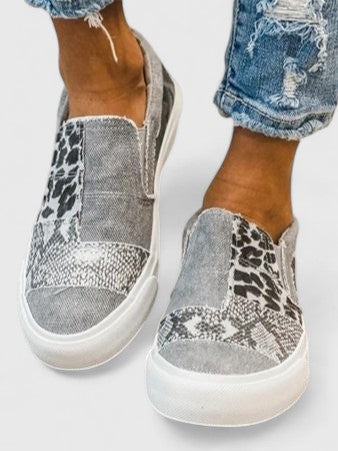 Women's Slip-On Canvas Sneakers with Arch Support