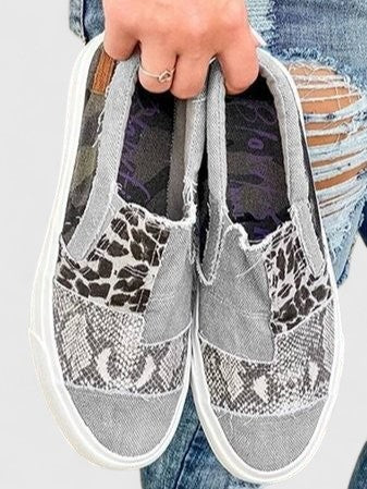 Women's Slip-On Canvas Sneakers with Arch Support