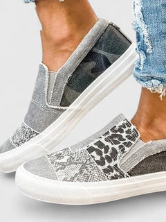 Women's Slip-On Canvas Sneakers with Arch Support