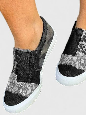 Women's Slip-On Canvas Sneakers with Arch Support
