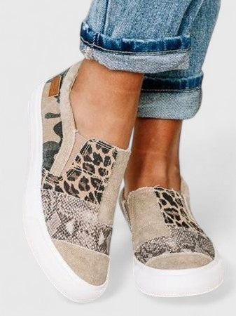 Women's Slip-On Canvas Sneakers with Arch Support