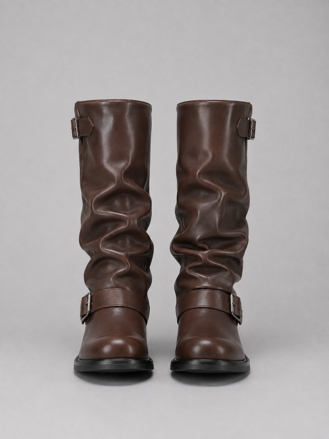 Women’s Slouchy Boot with Buckle Strap Detail