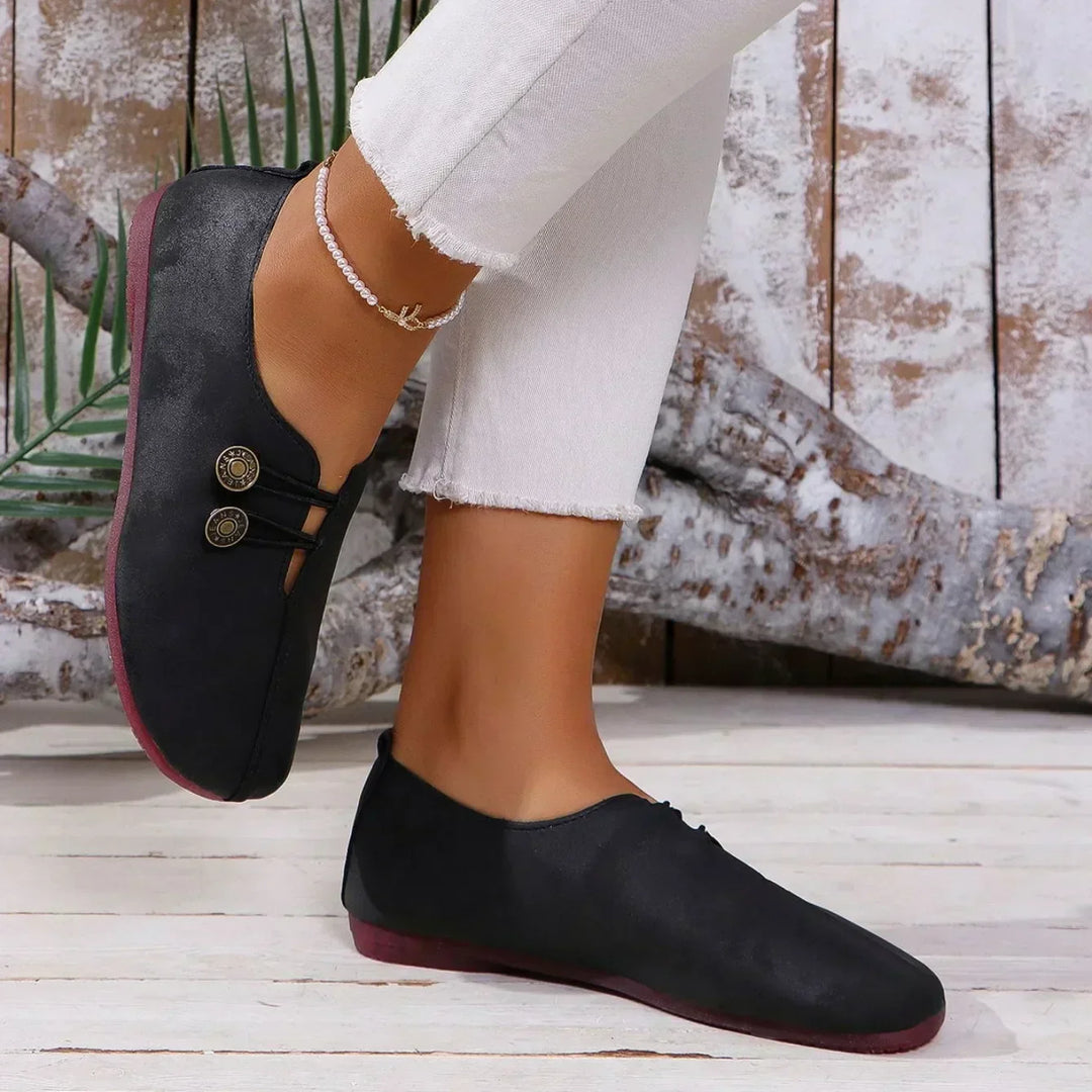 Women's Soft Loafers with Elastic Closure