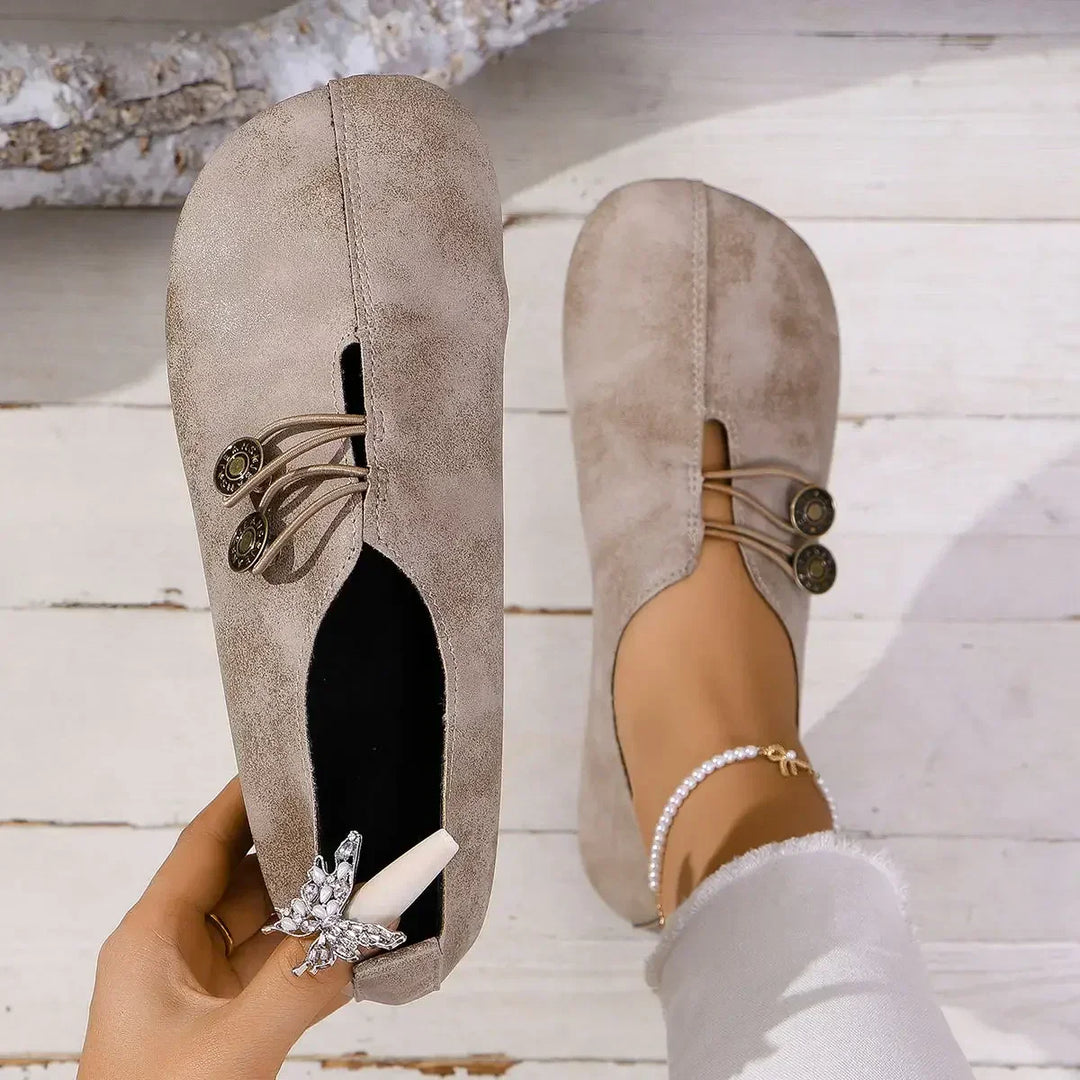 Women's Soft Loafers with Elastic Closure