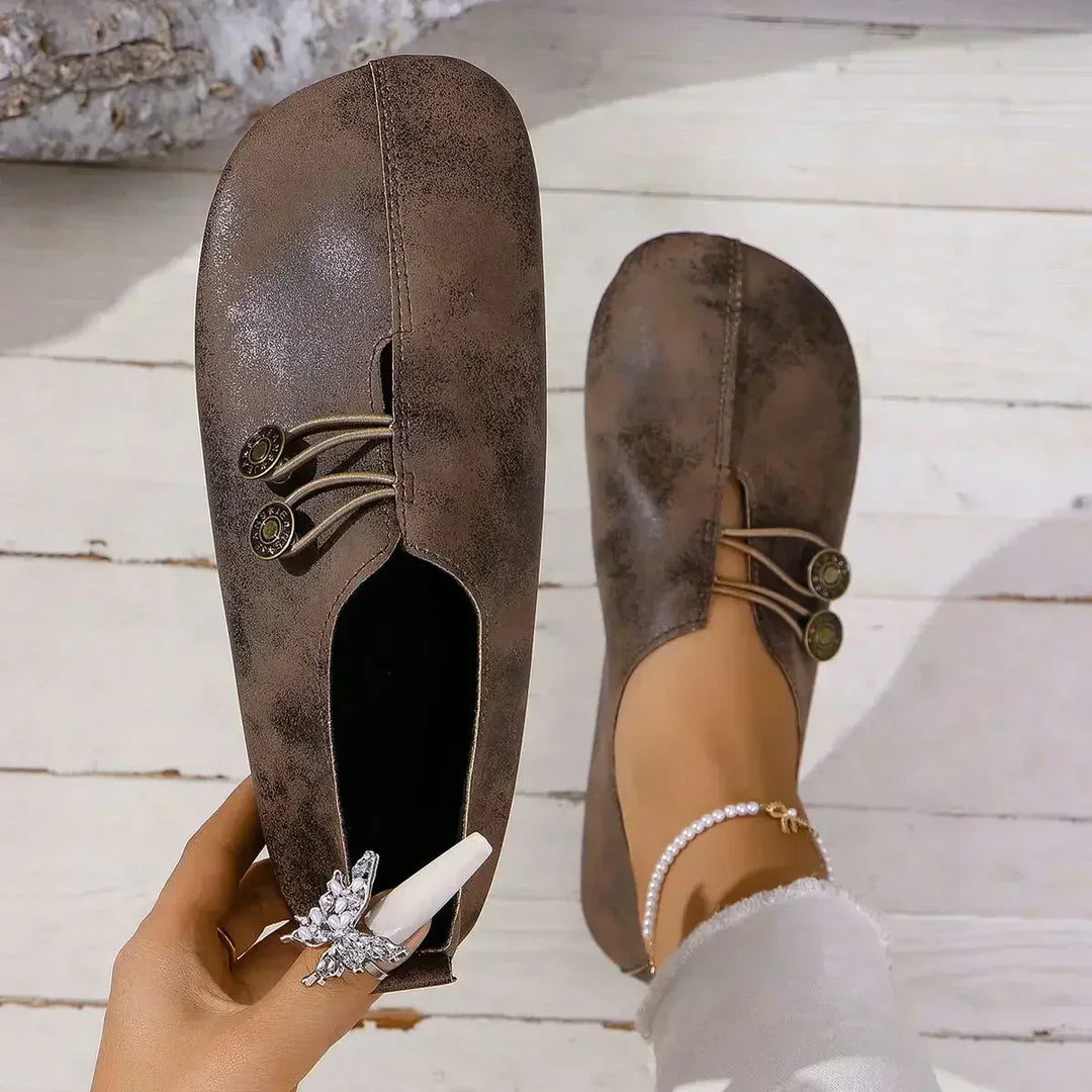 Women's Soft Loafers with Elastic Closure