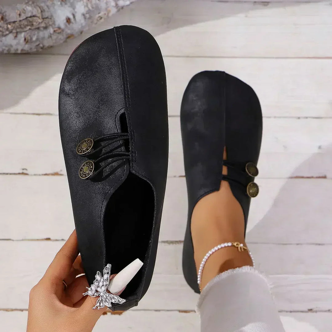 Women's Soft Loafers with Elastic Closure