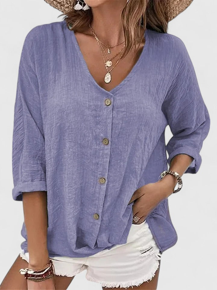 Women’s Sophisticated Blouse with Button Closure
