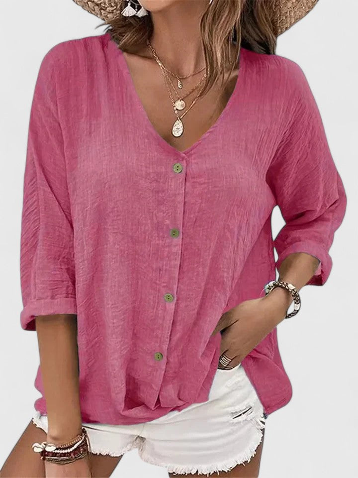 Women’s Sophisticated Blouse with Button Closure