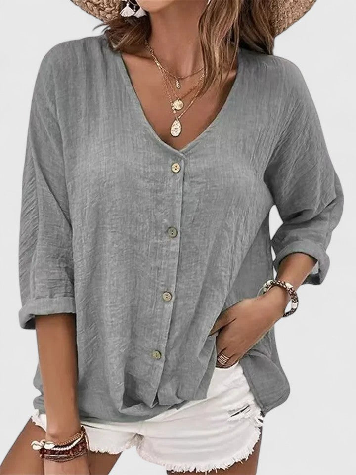 Women’s Sophisticated Blouse with Button Closure