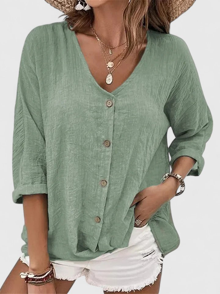 Women’s Sophisticated Blouse with Button Closure