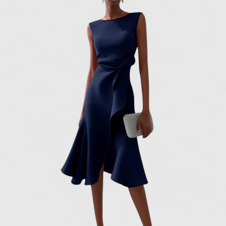 Women’s Sophisticated Dress with Draped Detail