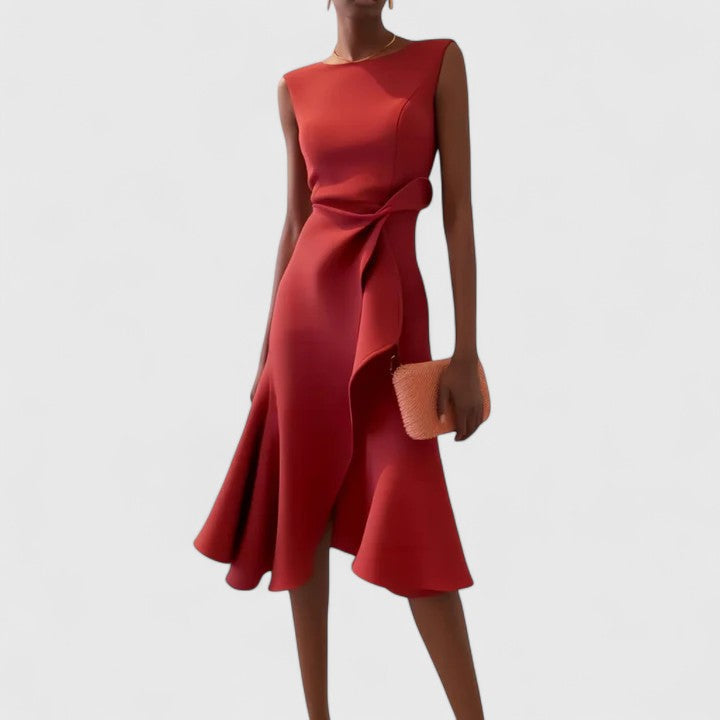 Women’s Sophisticated Dress with Draped Detail