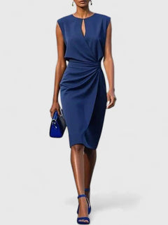 Women’s Sophisticated Dress with Draped Waist