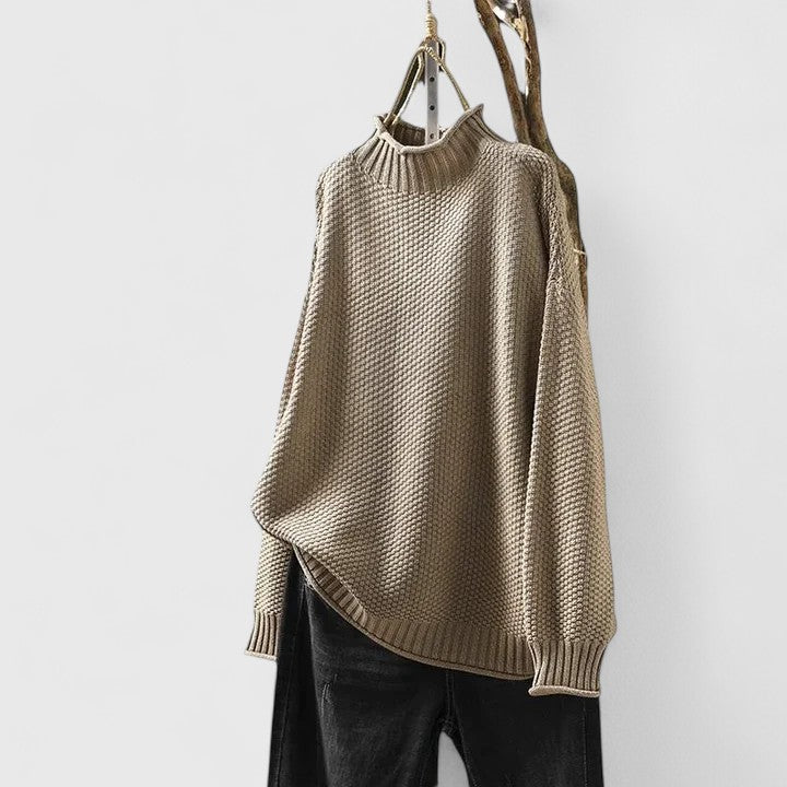 Women’s Sophisticated Sweater with High Neck