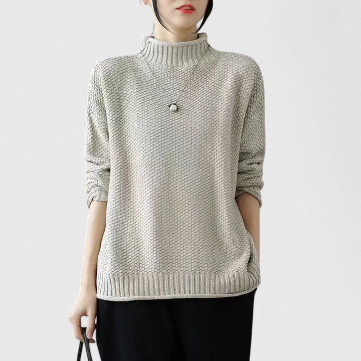 Women’s Sophisticated Sweater with High Neck
