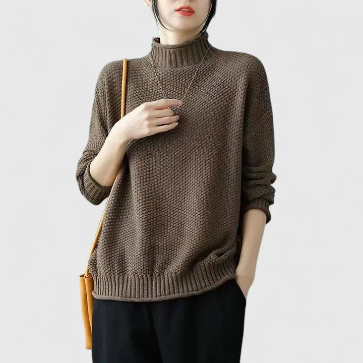 Women’s Sophisticated Sweater with High Neck