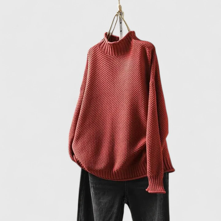 Women’s Sophisticated Sweater with High Neck