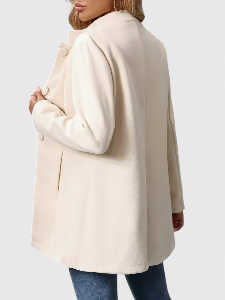 Women’s Stand Collar Jacket - Button Closure