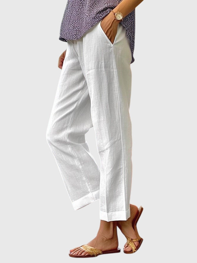 Women’s Straight Cut Pants - Front Pocket