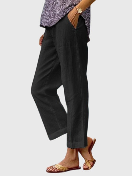 Women’s Straight Cut Pants - Front Pocket