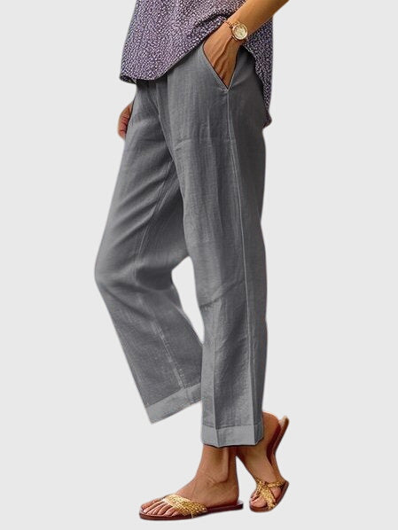 Women’s Straight Cut Pants - Front Pocket