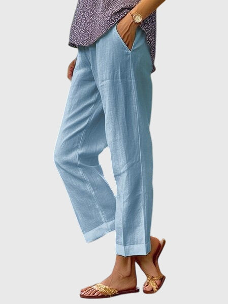 Women’s Straight Cut Pants - Front Pocket