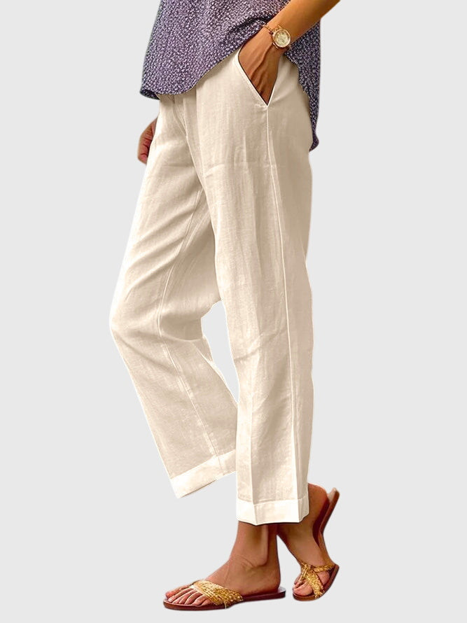 Women’s Straight Cut Pants - Front Pocket