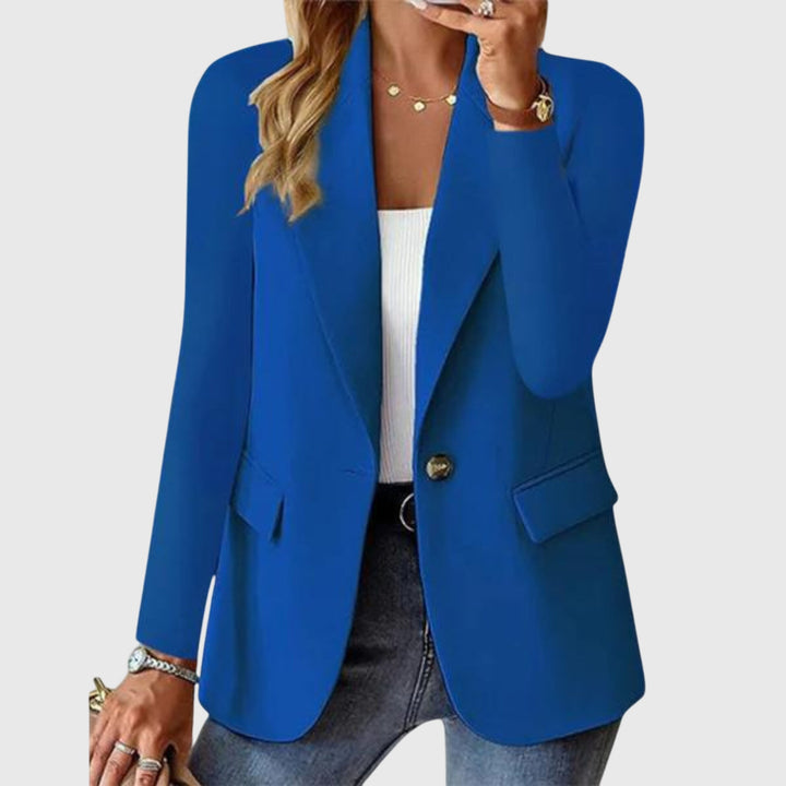 Women’s Structured Blazer - Wrinkle-Resistant Finish