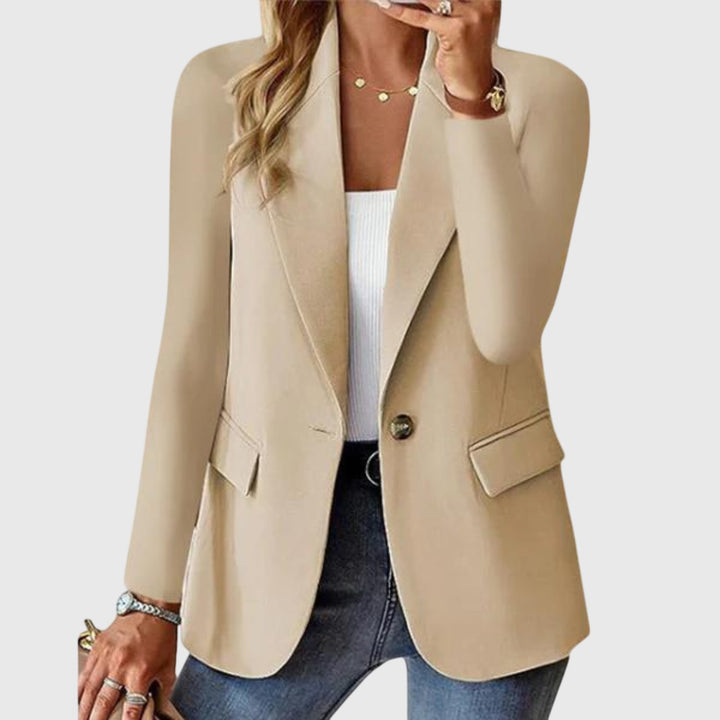Women’s Structured Blazer - Wrinkle-Resistant Finish