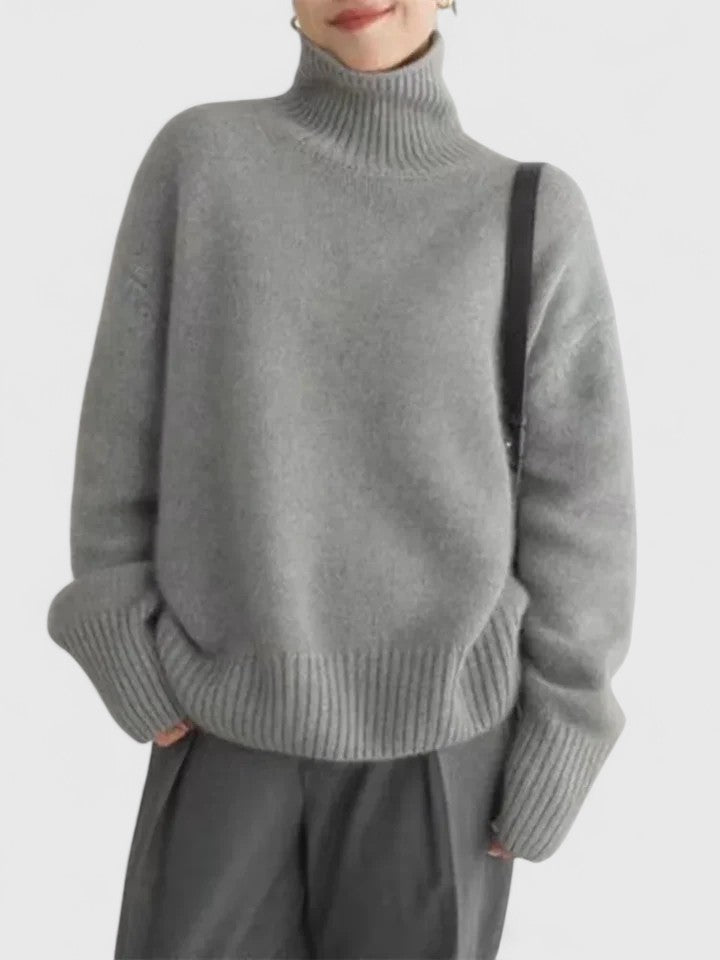 Wren | Mock Neck Sweater with Relaxed Fit