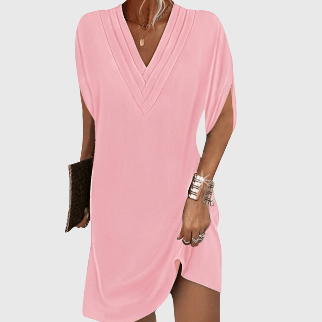 Women’s Tummy-Hiding Dress - V-Neck