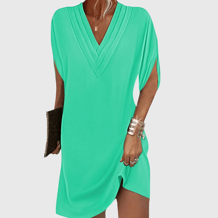 Women’s Tummy-Hiding Dress - V-Neck