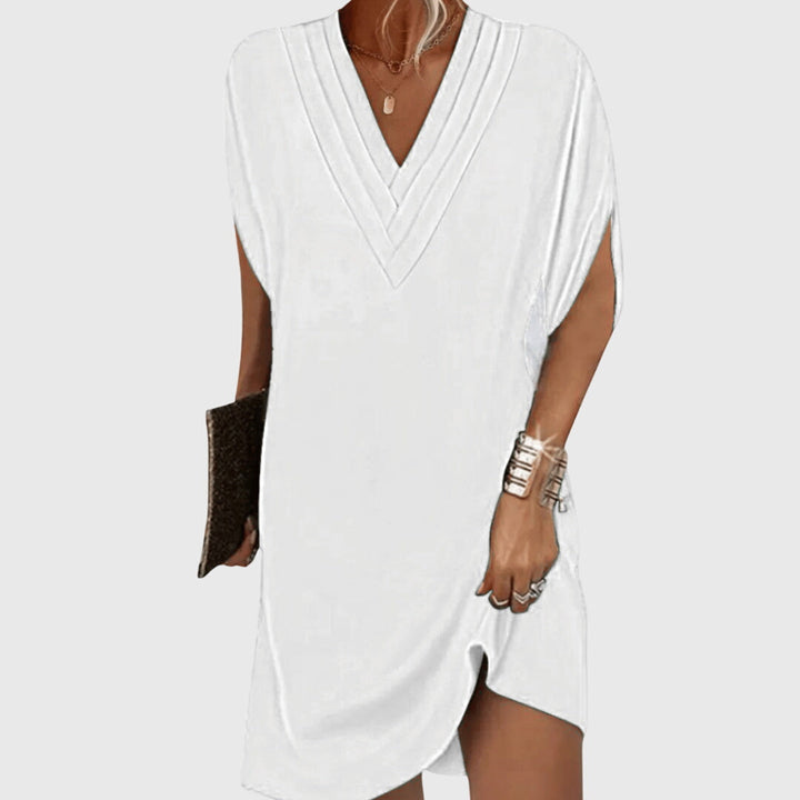 Women’s Tummy-Hiding Dress - V-Neck