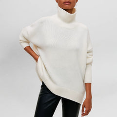 Women’s Turtleneck Sweater with Minimalist Design