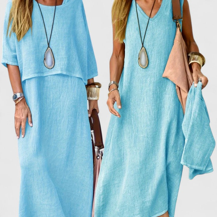 Women’s Two-Piece Style Linen Tops & Skirts - Lightweight Comfort