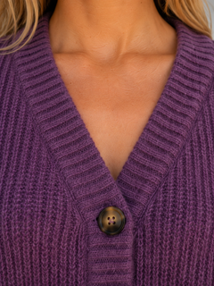 Women’s V-Neck Cardigan with Button Front Fastening