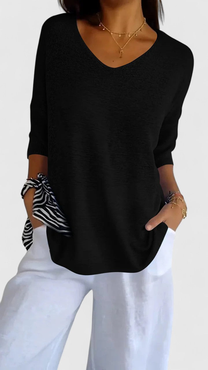 Women’s V-Neck Top - Relaxed Fit