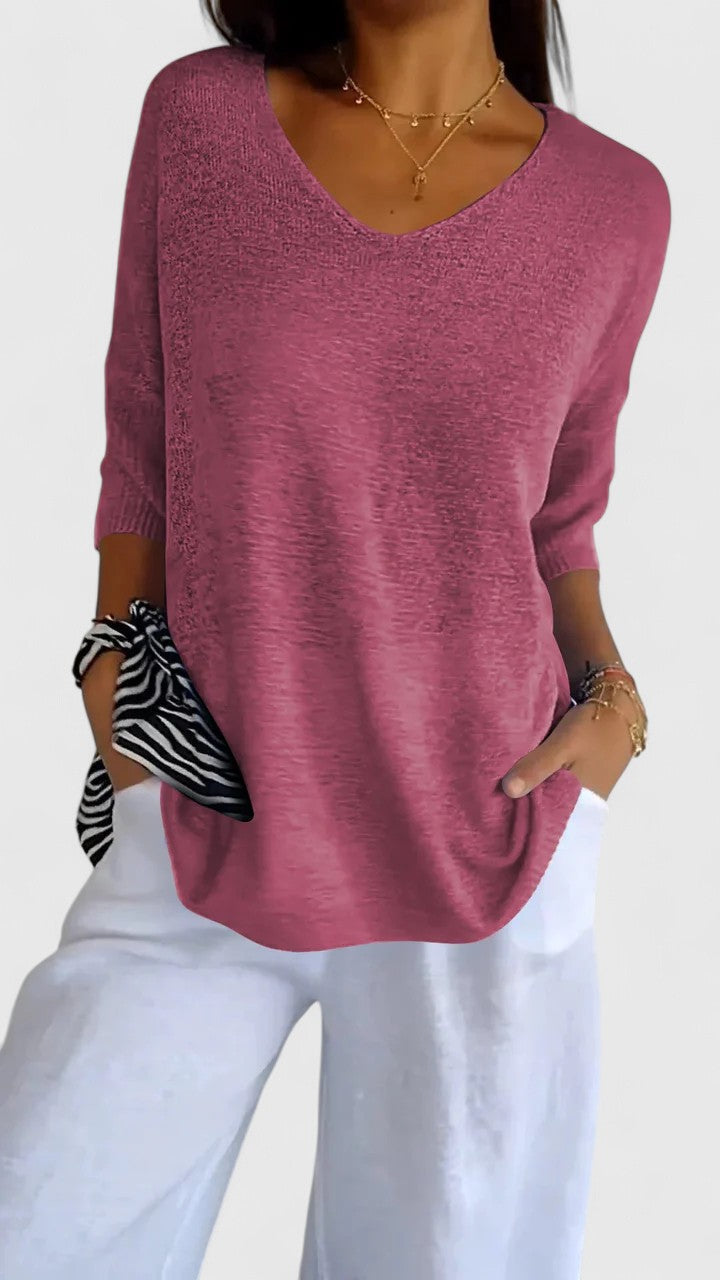 Women’s V-Neck Top - Relaxed Fit