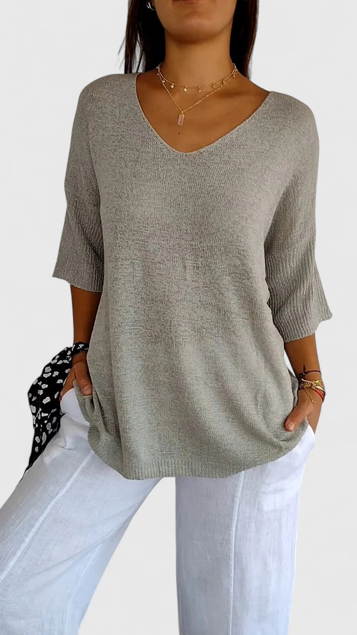 Women’s V-Neck Top - Relaxed Fit