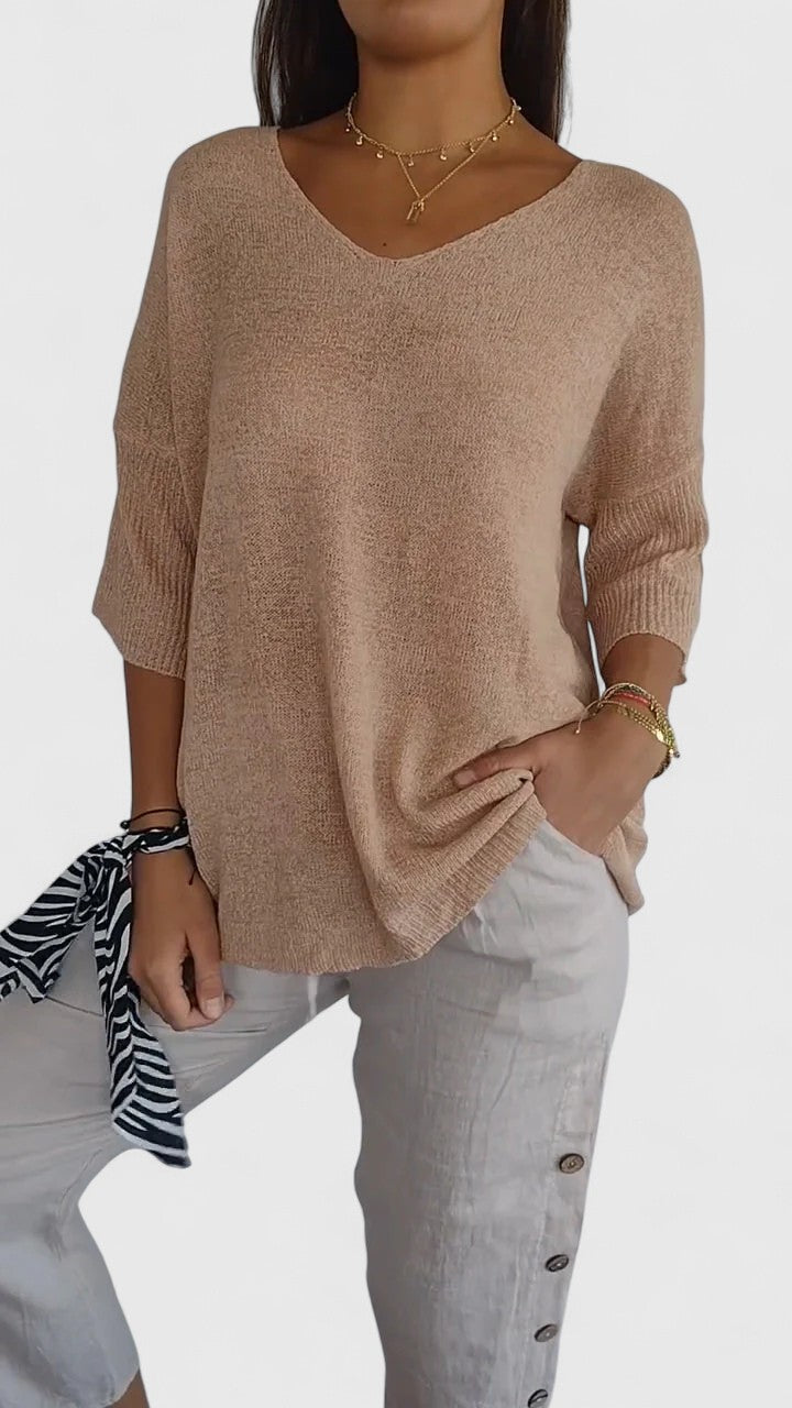 Women’s V-Neck Top - Relaxed Fit